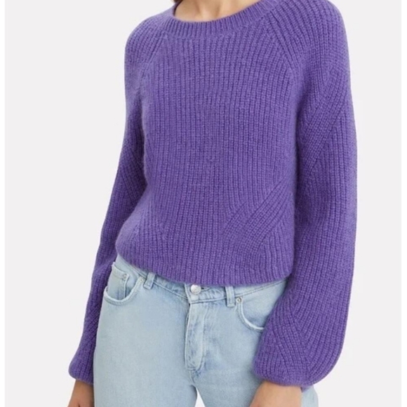 INTERMIX Luella Balloon Sleeve Wool Mohair Blend Sweater - Picture 10 of 10